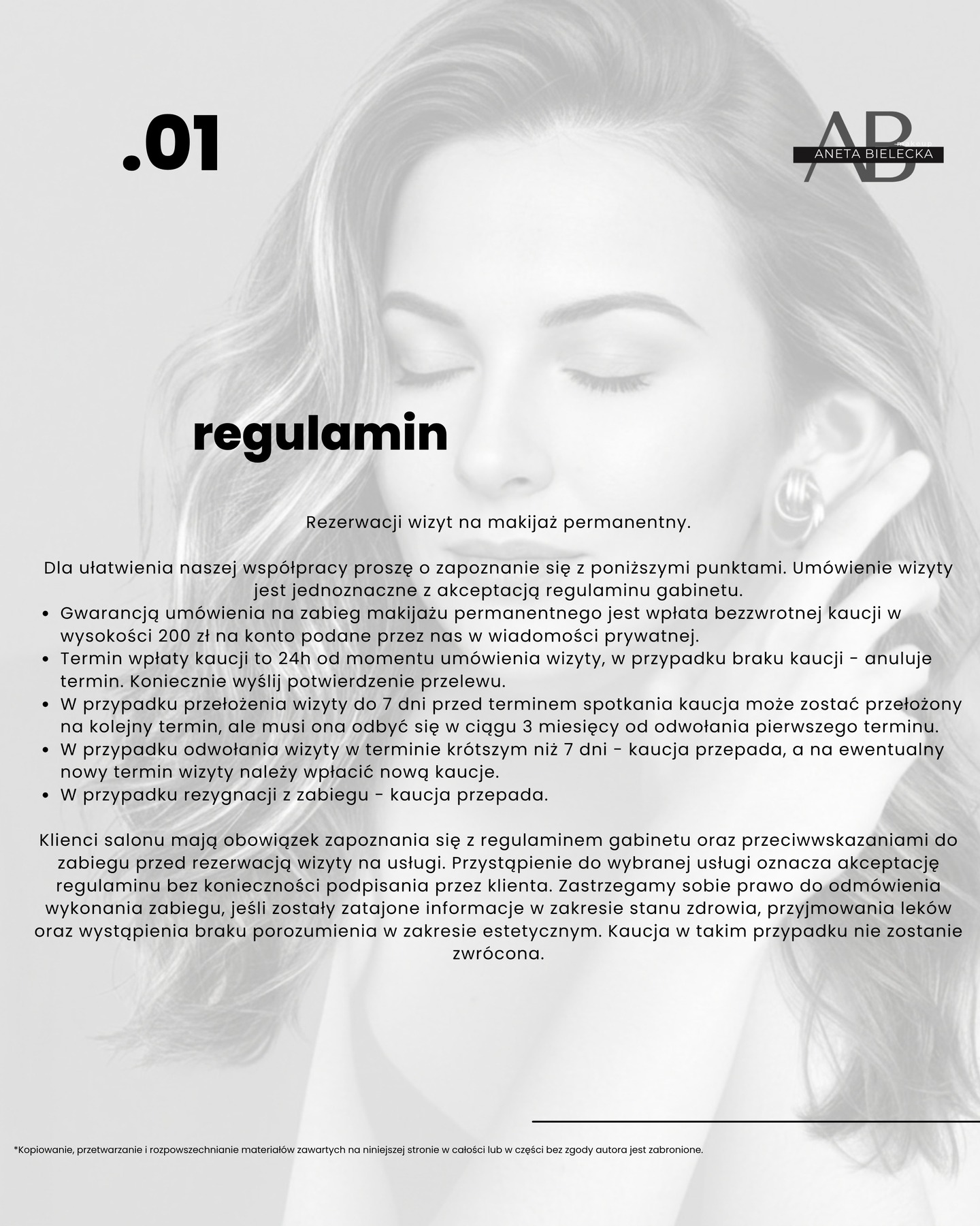 Regulamin gabinetu Aneta Bielecka, strona 2